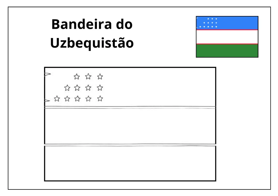 Bandeiras dos paises da copa do mundo 2026 para colorir para imprimir e colorir - imagem 48